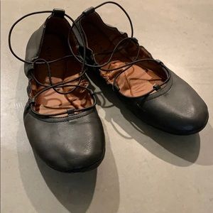 Lucky brand strapped ballet flats